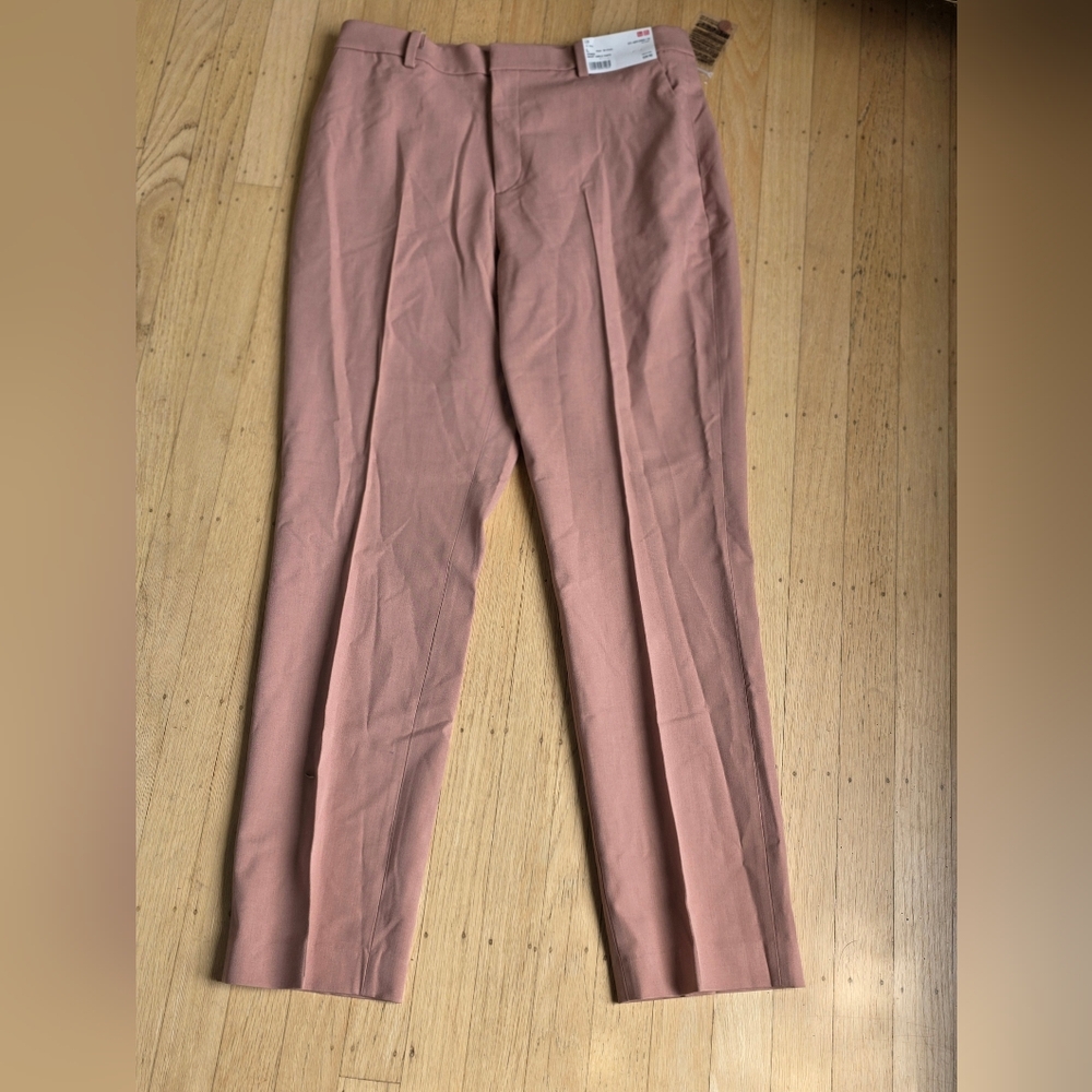 NWT Uniqlo Pink Smart Ankle Pants Size 12 30W